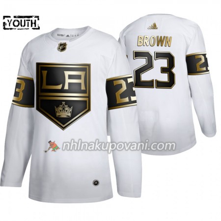 Los Angeles Kings Dresy Dustin Brown 23 Adidas 2019-2020 Golden Edition Bílá Authentic - Dětské